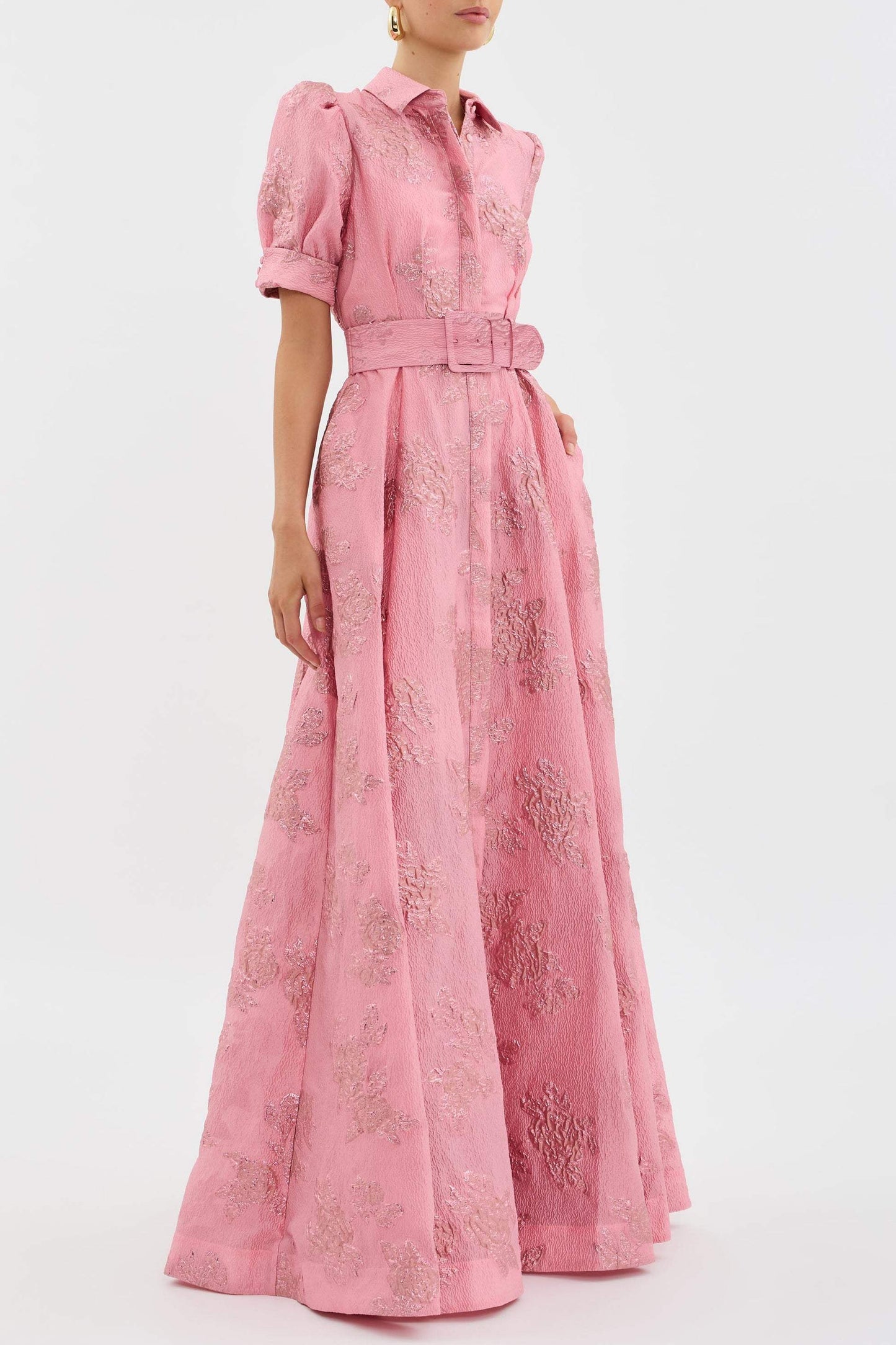 Damen Maxikleid mit Puffärmeln für den Sommer