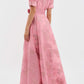 Damen Maxikleid mit Puffärmeln für den Sommer