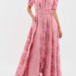 Damen Maxikleid mit Puffärmeln für den Sommer