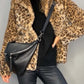Valentina - Klassischer Damen Wintermantel Mit Leopardenmuster