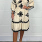 Chantal | Bedrucktes Damen Kleid mit V-Ausschnitt