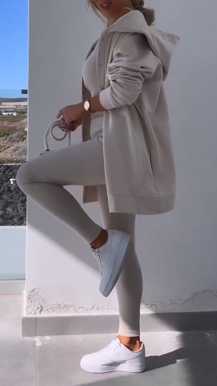 WW | Weste Und Sweatshirt Mit Kapuze