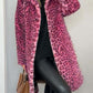 Valentina - Klassischer Damen Wintermantel Mit Leopardenmuster