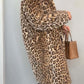Valentina - Klassischer Damen Wintermantel Mit Leopardenmuster