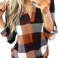 Stilvolle Frühlings-Casual-Karierte Damenbluse - Lara