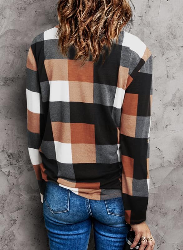 Stilvolle Frühlings-Casual-Karierte Damenbluse - Lara