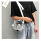Lässige transparente Tasche