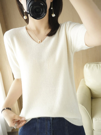 IsabelsShirt I Pullover mit V-Ausschnitt