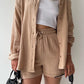 Elowen | Radiant Sommer Langarm-Shirt und Shorts Set