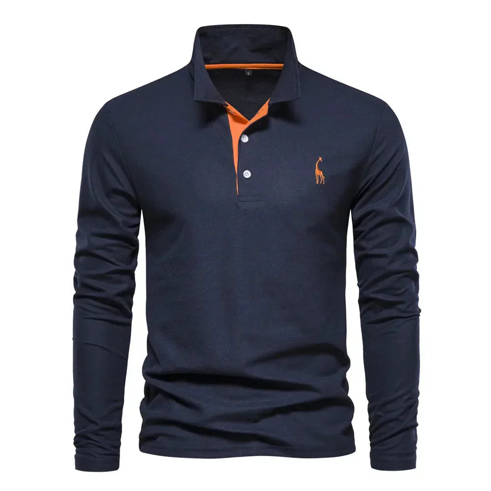 Poloshirt für Herren mit langen Ärmeln - Felix, Sommer 2025 Edition