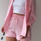 Elowen | Radiant Sommer Langarm-Shirt und Shorts Set