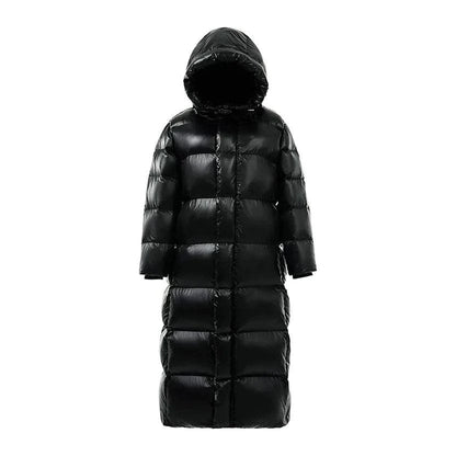 Phoebe - Luxe Longline Daunen Pufferjacke