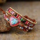 Lebendiges Herz Jaspis-Wickelarmband – Elyra