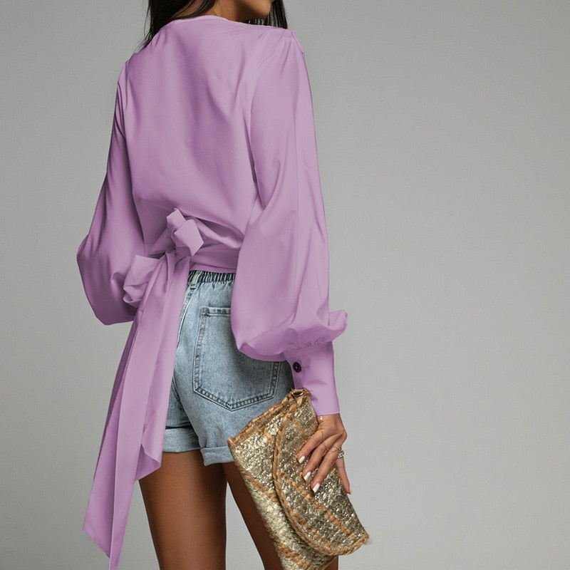 Bluse I GemmaBlouse mit Laternenärmeln für Frauen - Frühling 2025 Kollektion