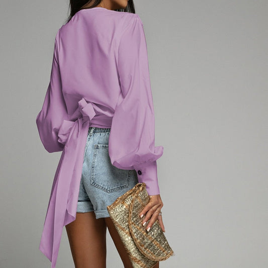 Bluse I GemmaBlouse mit Laternenärmeln für Frauen - Frühling 2025 Kollektion