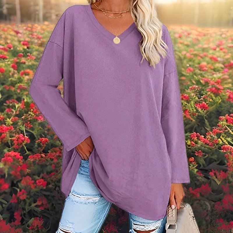 Damen Sommerpullover mit V-Ausschnitt - Lucinda