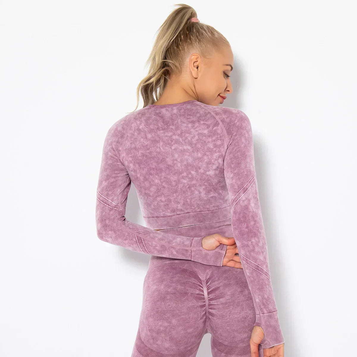 Damen-Yoga-Set für den Sommer 2025 mit Cropped-Top - Nahtlos - Nova