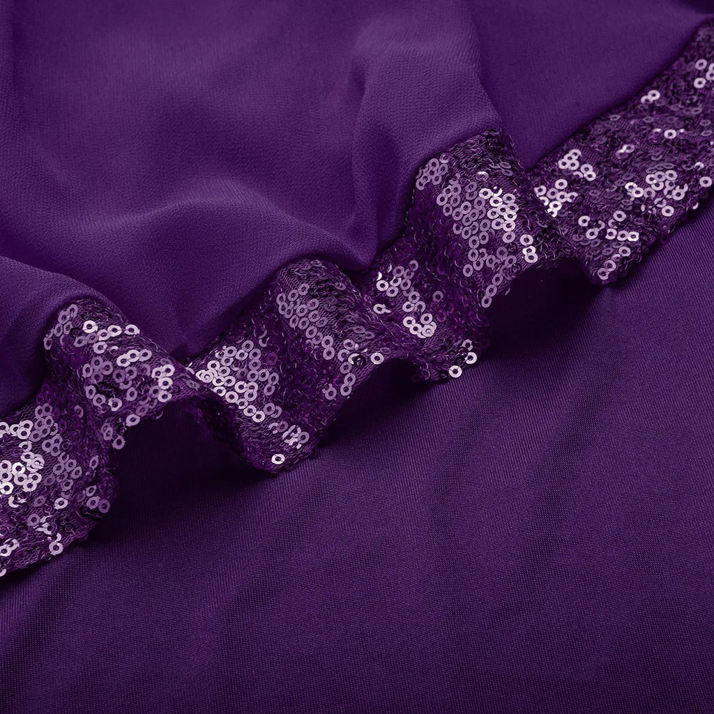 Elegantes Kleid mit Pailletten in Übergröße