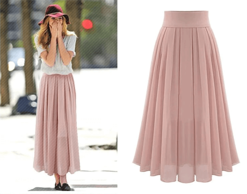 Arra - Eleganter Maxirock Damen im Boho Retro Stil