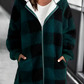 WW | Karo-Hoodie-Jacke Für Frauen