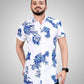 Geblümtes Sommerhemd mit Kurzarm für Herren – Fabrizio