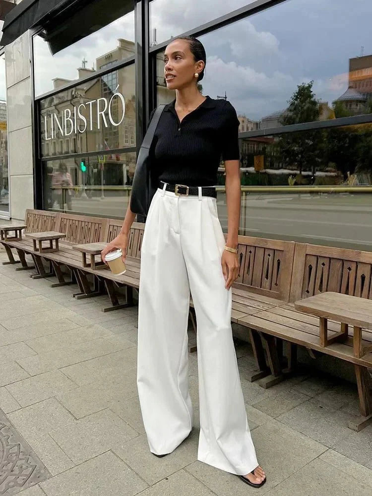 Eunice Klassische Hose mit weitem Bein