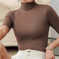 Nahtloser & Weicher Damen Rollkragen-Top mit Figurbetontem Schnitt – Arina