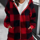 WW | Karo-Hoodie-Jacke Für Frauen