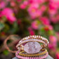 Goldenes Rosenquarz Armband - Amoria