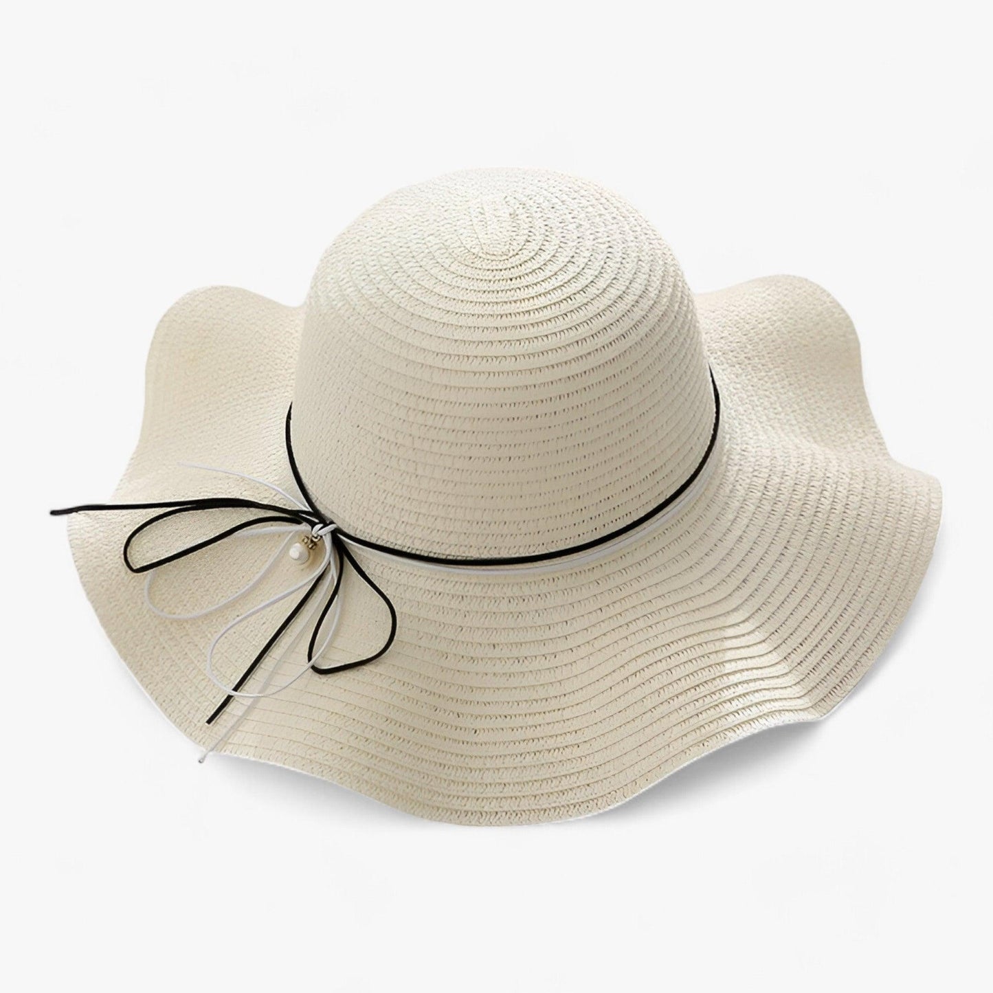 Luftiger Damen-Strandhut mit Schleife und UV-Schutz – BreezeBow