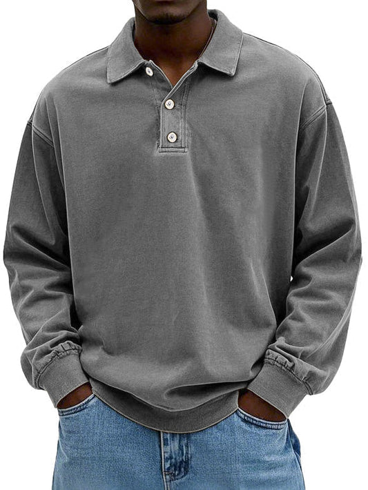 William™ - Vintage Langarm-Polo