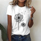 Damen Sommer T Shirt Mit Rundhalsausschnitt | Kurze Ärmel