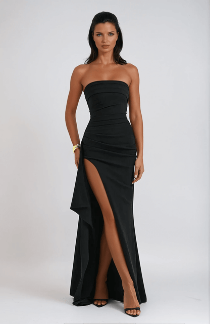 Elegantes Trägerloses Hochzeitsgastkleid Für Damen | Maxi