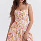 Amalie | Damen Geblümtes Midi-Sommerkleid