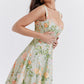 Amalie | Damen Geblümtes Midi-Sommerkleid