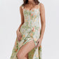 Amalie | Damen Geblümtes Midi-Sommerkleid