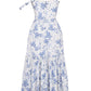 Amalie | Damen Geblümtes Midi-Sommerkleid