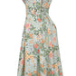 Amalie | Damen Geblümtes Midi-Sommerkleid