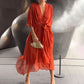 Anelie | Damen Elegantes Sommerkleid