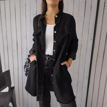 Faux Denim Sommerhemd - Sophie