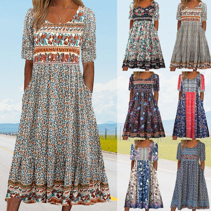 Mattea - Boho-Kleid mit Volants