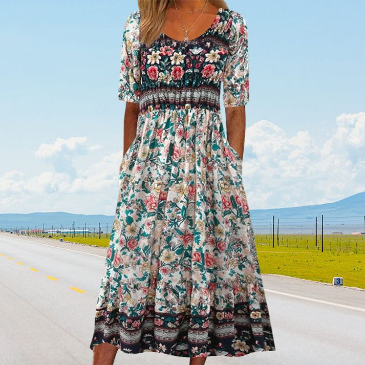 Mattea - Boho-Kleid mit Volants