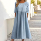 Leichtes Sommerkleid Für Damen Mit Lockerer Passform | Midi