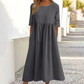 Leichtes Sommerkleid Für Damen Mit Lockerer Passform | Midi