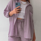 Zweiteiliges Damen Sommer Outfit mit Hemd und Hose – Mila