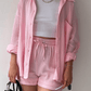 Zweiteiliges Damen Sommer Outfit mit Hemd und Hose – Mila