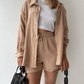 Zweiteiliges Damen Sommer Outfit mit Hemd und Hose – Mila