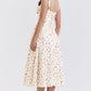 Amalie | Damen Geblümtes Midi-Sommerkleid