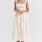 Amalie | Damen Geblümtes Midi-Sommerkleid
