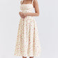 Amalie | Damen Geblümtes Midi-Sommerkleid